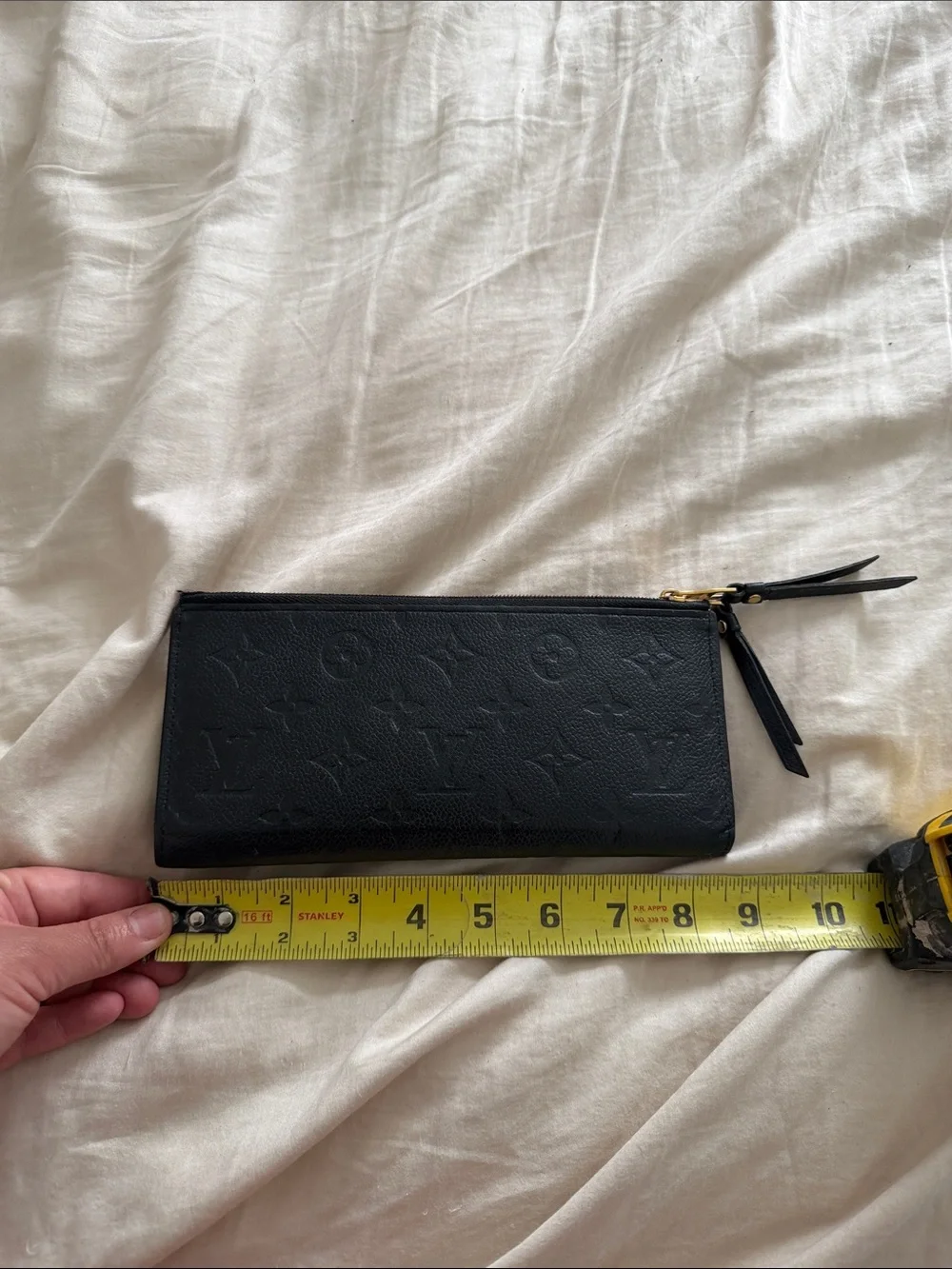 Louis Vuitton Black Monogram Embossed wallet